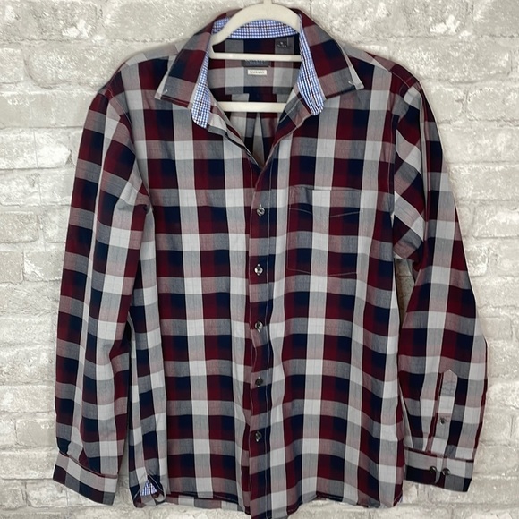 Van Heusen Classic fit Plaid Button Shirt - Picture 1 of 5